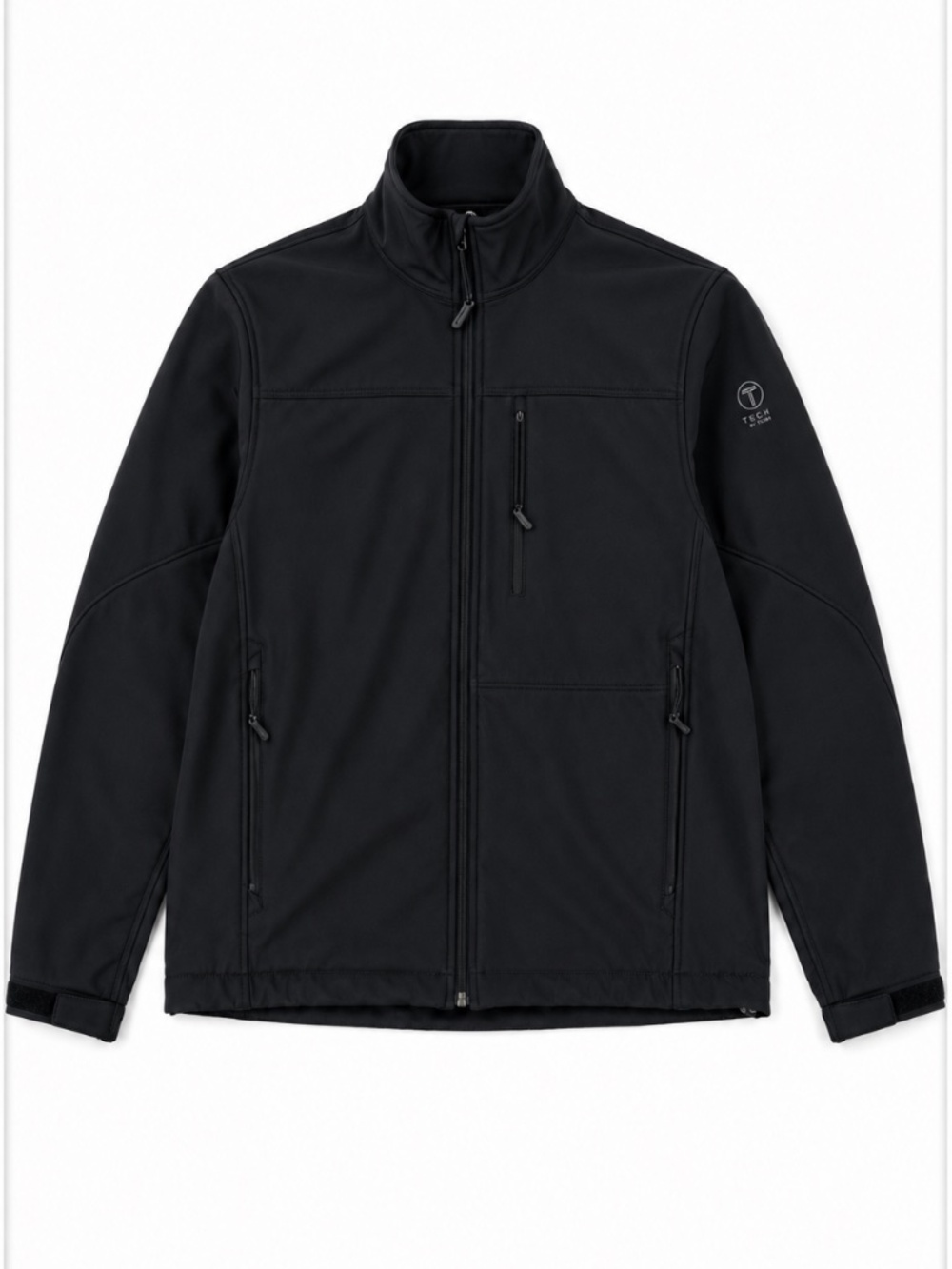 Tech by Tumi Black Soft Shell Zip Jacket Men's M